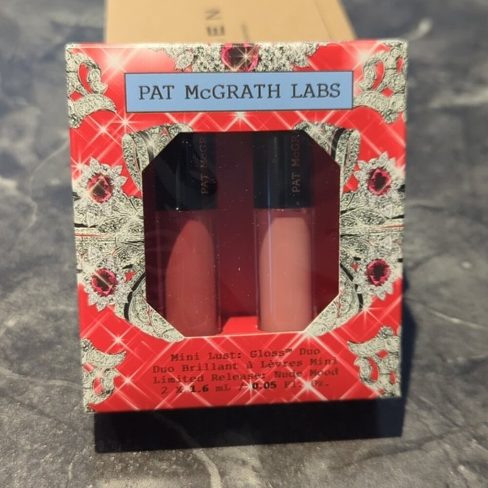 PAT McGRATH LABS MINI LUST: GLOSS DUO LIMITED RELEASE: NUDE MOOD- Brand new